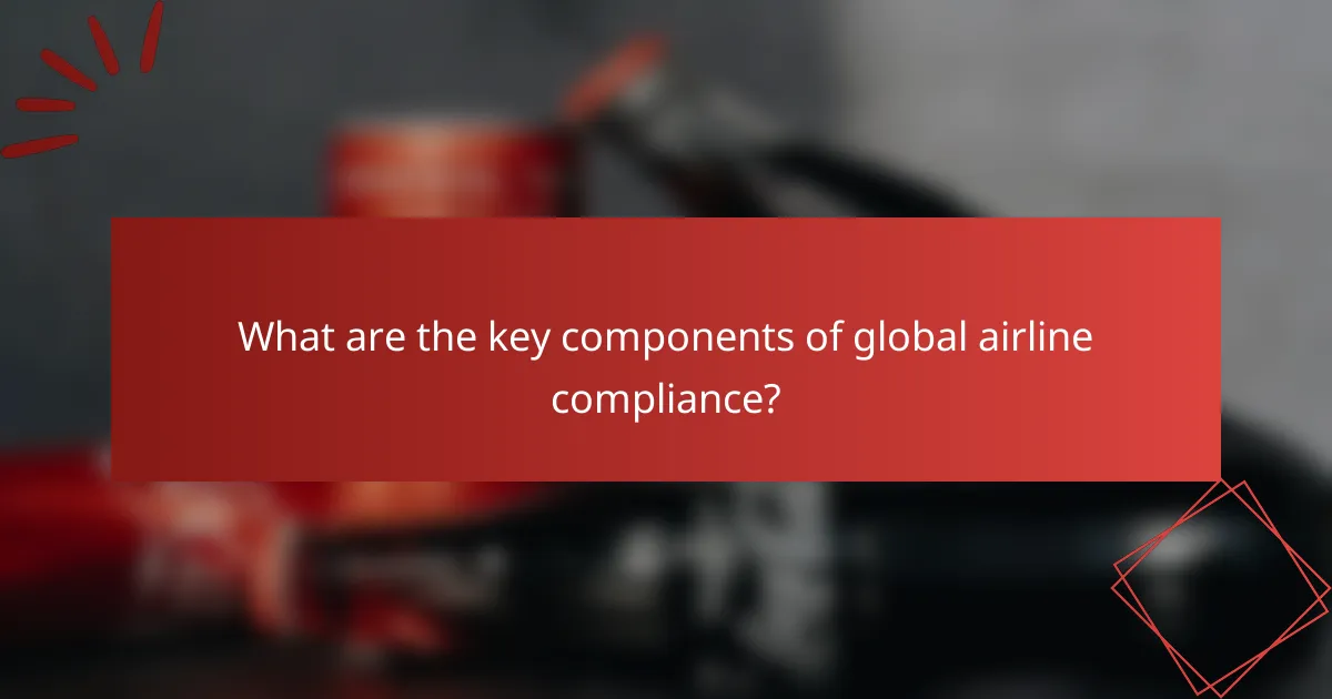 What are the key components of global airline compliance?